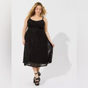 Torrid Lace Woven Strap Dress